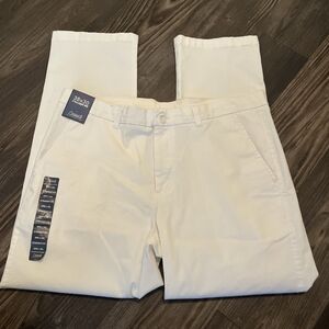 ROUNDTREE & YORKE Casual Men’s Khakis Pants Straight Leg Bright White Size 38x30
